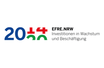 Logo ERFE NRW. Grafik: EFRE NRW, MWIKE